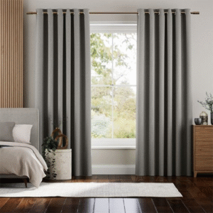 Paleo Linen Elephant Grey Curtains