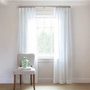 Snow Custom Sheer Curtain