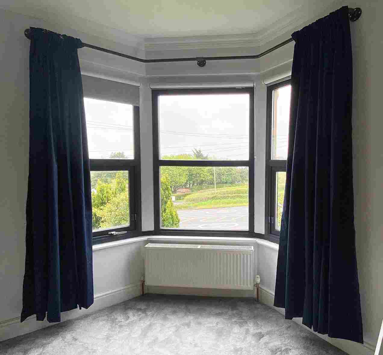 Bay Window Curtain Rods