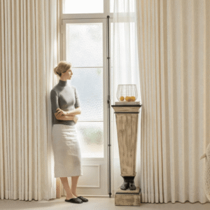 White Blackout Curtains