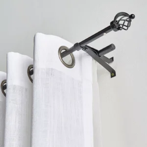 Wavy Ball Extendable Double Curtain Rod