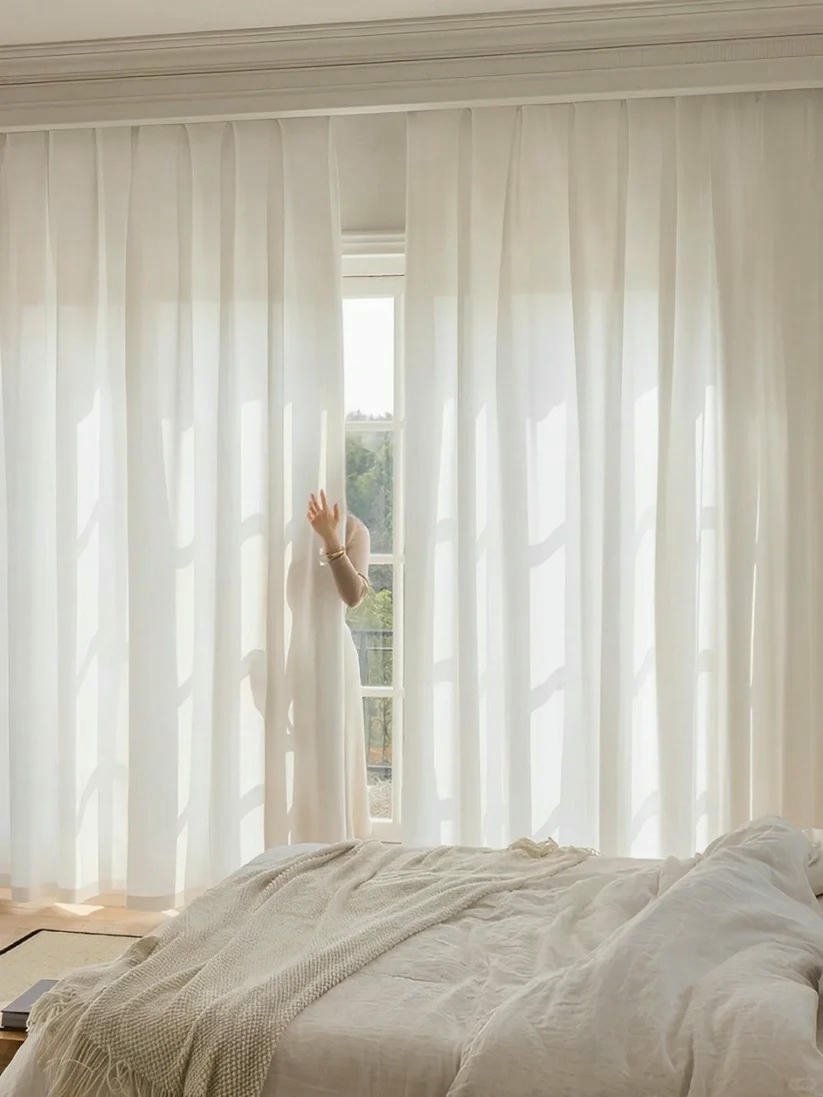 Privacy White Sheer Curtains – Perfect for Light Penetration and Enhanced Privacy