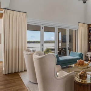 Lesley Linen Blend Curtains Beige