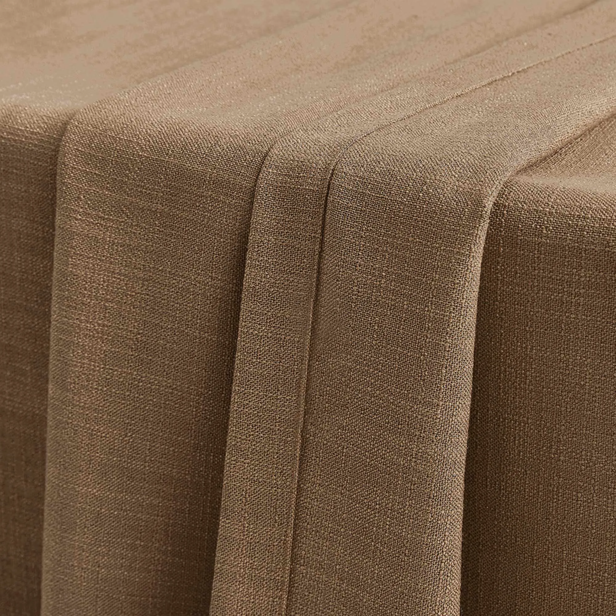 Lesley Linen Blend Curtains Light Brown