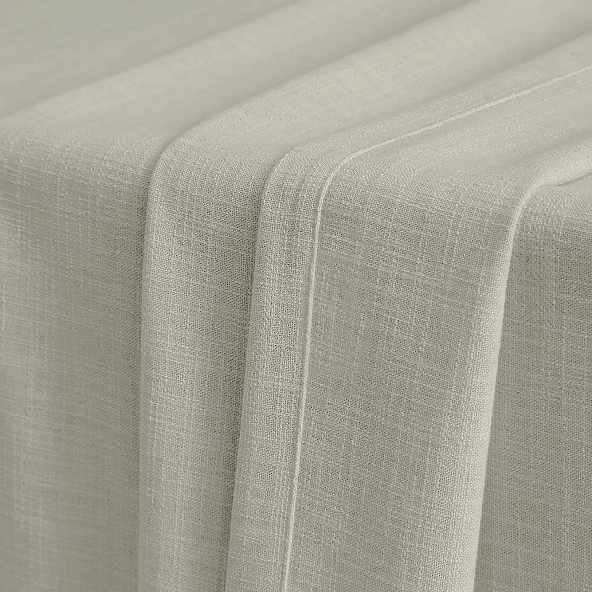 Lesley Linen Blend Curtains Light Gray