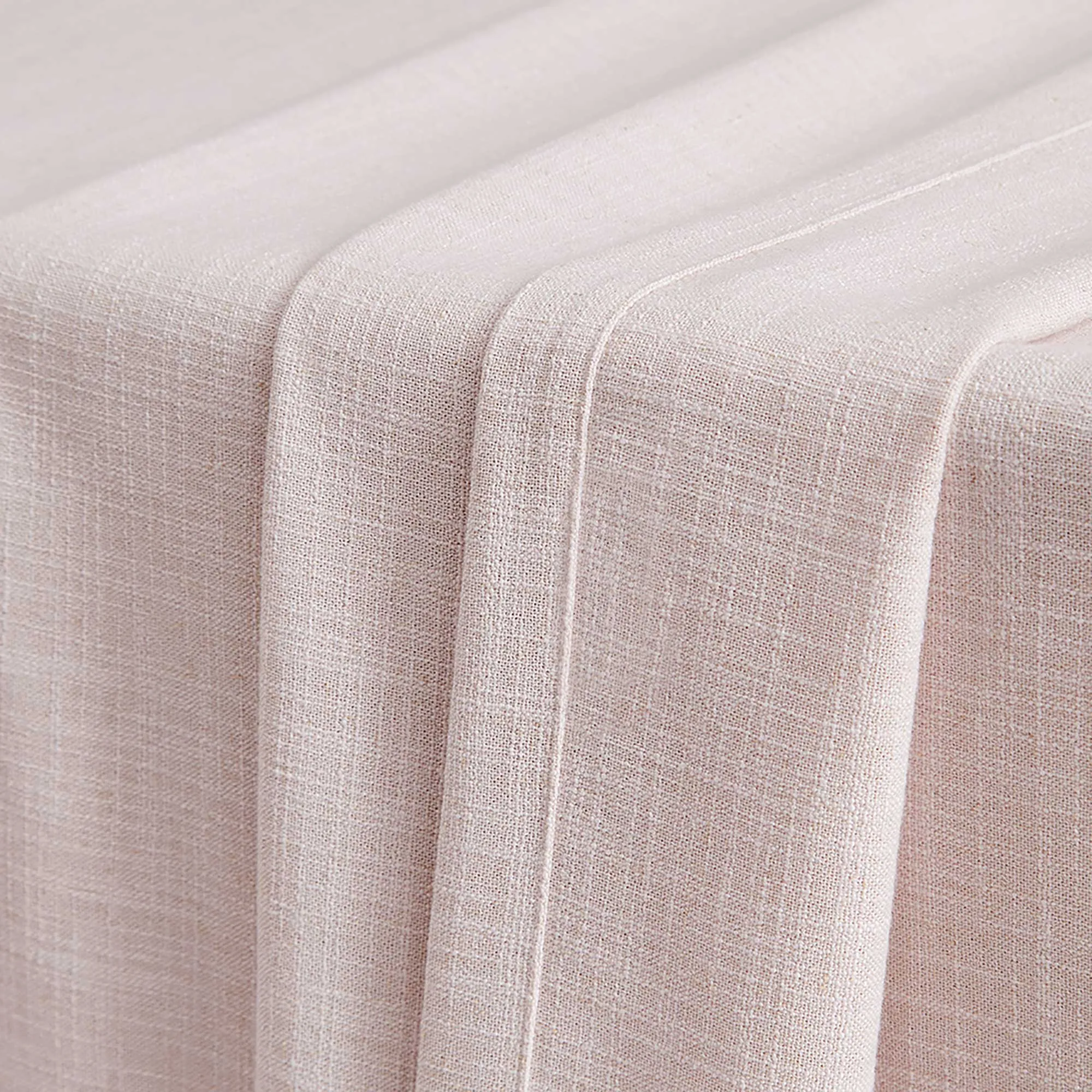 Lesley Linen Blend Curtains Pink
