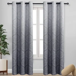 Ombre Blackout Curtains for Bedroom