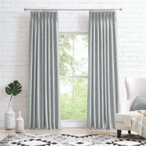 Sabrina Heavyweight Linen Curtains Light Gray