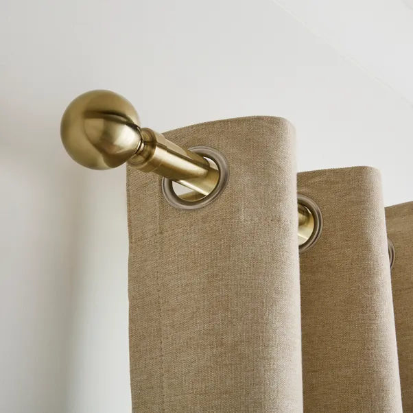 Ashton Fixed Metal Eyelet Curtain Pole