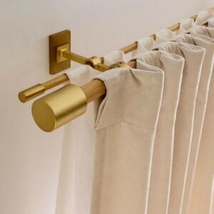 Smooth finish curtain rod detail