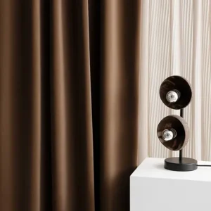 Brown Velvet Blackout Curtain 1 Panel