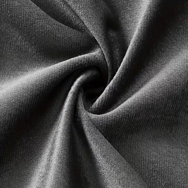 Solid Velvet Grommet Curtains