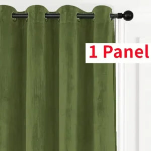 Velvet Curtains with Ring Thermal & Noise Reducing