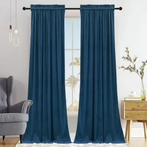 Velvet Lace Curtains 2 Pcs